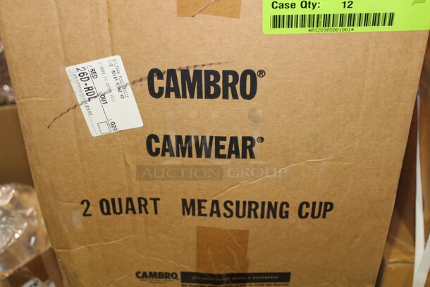 NEW! Cambro Camwear Commercial Clear Plastic 2 Quart Measuring Cups. 7.75x6x8.5. 12X Your Bid!  - Image 3 of 3