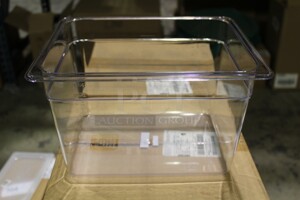NEW IN BOX! 6 Winco SP7208 Commercial Plastic Half Size Insert/Pan. 12.5x10.25x7.25. 6X Your Bid! 