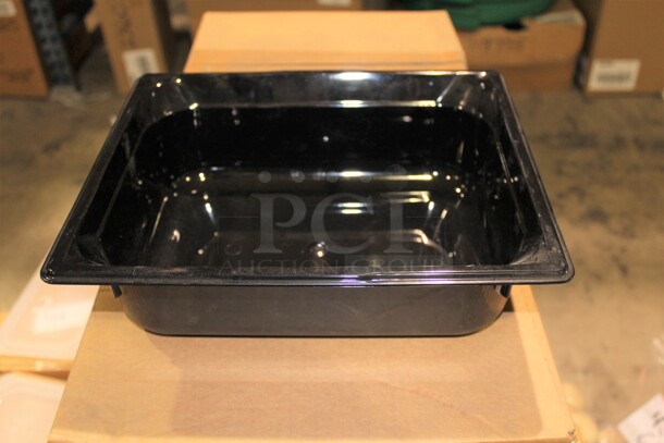 NEW IN BOX! 10 Vollrath 9024420 Super Pan 3 Plastic Black 1/2 Insert. 12.5x10.5x3.5. 10X Your Bid! - Image 1 of 2