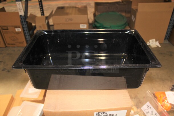 NEW IN BOX! 4 Vollrath Super Pan 3 Plastic Black Full Size Insert. 20.25x12.75x5.75. 4X Your Bid!