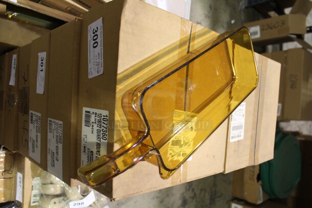 NEW! Henny Penny Commercial Plastic Amber Drawers. 18.5x6x2.5. 5X Your Bid!  - Image 2 of 3