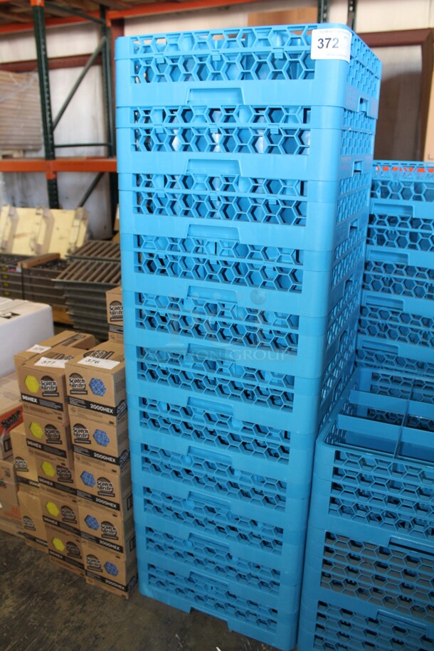 NEW! 11 Commercial Dish/Glass Crates. 19.5x19.5x9. 11X Your Bid! 