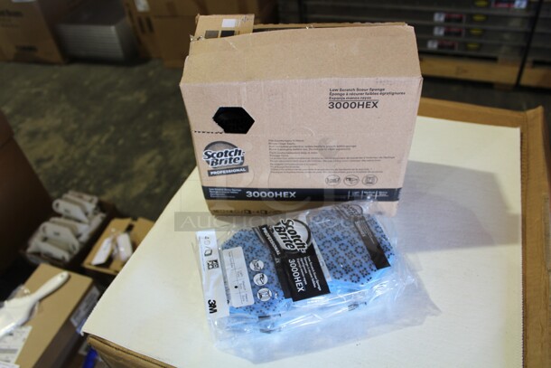 NEW IN BOX! 5 Boxes (16 Each) Scotch Brite 3000HEX Scouring Pads. 5X Your Bid!   - Image 1 of 3