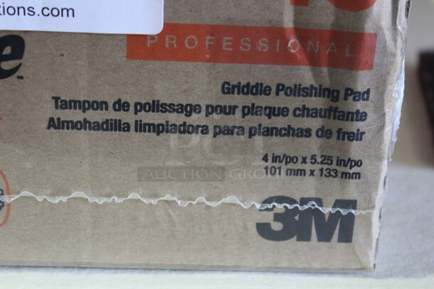 NEW IN BOX! 3 Boxes (20 Each) Scotch Brite 46 Professional Griddle Polishing Pads. 3X Your Bid!  - Image 2 of 4
