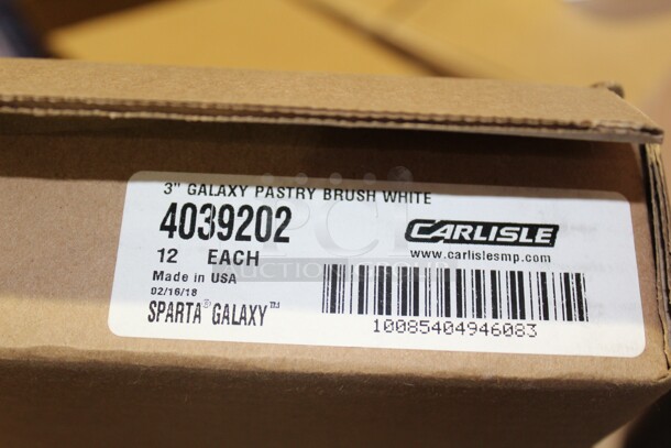 NEW IN BOX! 12 Carlisle Galaxy Pastry Brushes. 8x3x.25  12X Your Bid! - Image 2 of 2