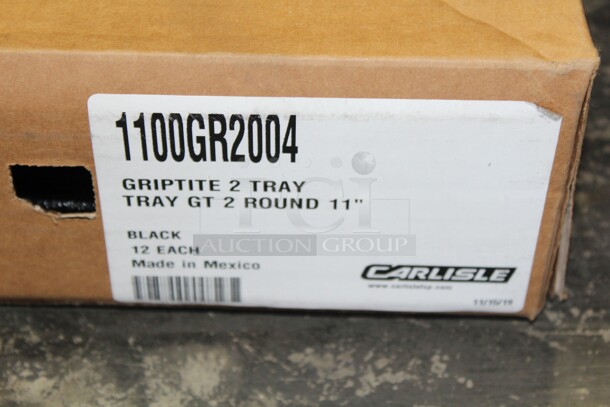 NEW IN BOX! 11 Carlisle Griptite Round Trays. 11x11x.25. 11X Your Bid! - Image 2 of 2