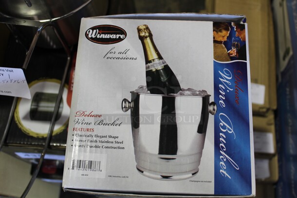 NEW IN BOX! Winware Commercial Stainless Steel Wine Bucket. 8x8x10 - Image 2 of 2