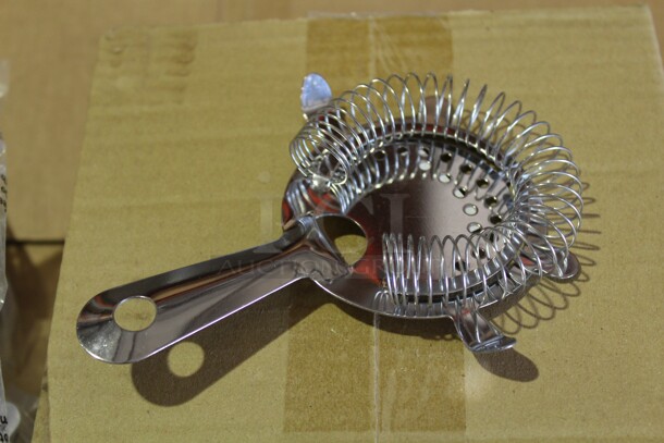 NEW IN BOX! 24 American Metalcraft S209 Commercial Stainless Steel 4 Prong Bar Strainers. 6x5x.5. 24x Your Bid! - Image 1 of 2