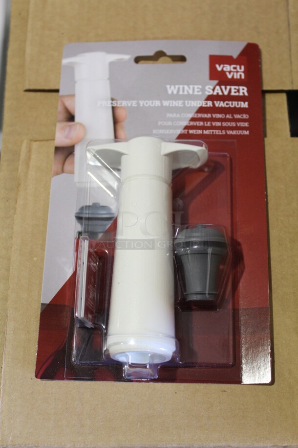 NEW! 6 Vacuvin Wine Savers. 6X Your Bid! 