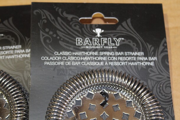 NEW! 3 Barfly Spring Bar Strainers. 7x3.5x.5. 3X Your Bid!   - Image 2 of 2