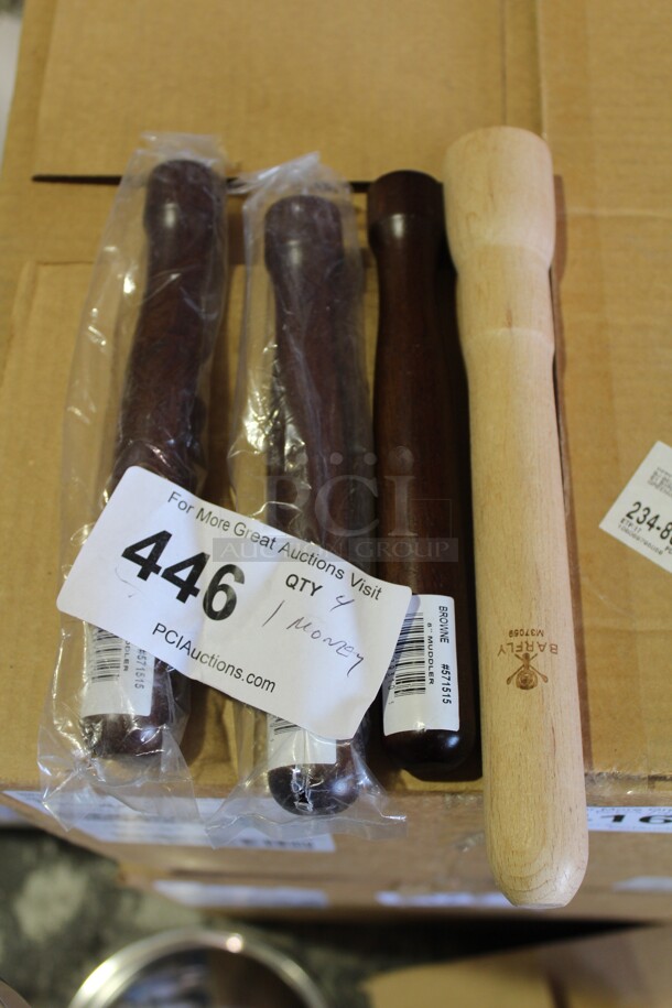 ALL ONE MONEY ! 3 Browne And 1 Barfly Muddlers.  - Image 1 of 2
