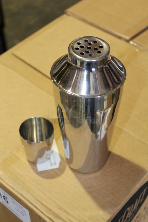 NEW IN BOX! 3 Browne-Halco Commercial Stainless Steel Cocktail Shakers. 4x4x10. 3X Your Bid! - Image 2 of 3