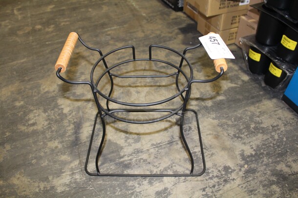 NEW! 3 Tablecraft Commercial Metal Rack With Wooden Handles. 13.5x10x12.5.  3X Your Bid!  