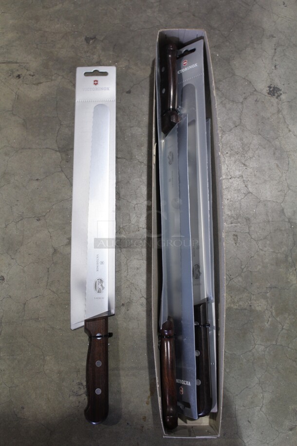 NEW! 6 Victorinox Commercial Stainless Steel Carving Knives. 17x1.5x1  6X Your Bid!  - Image 1 of 3