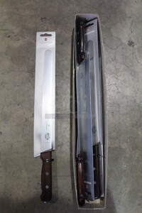 NEW! 6 Victorinox Commercial Stainless Steel Carving Knives. 17x1.5x1  6X Your Bid! 