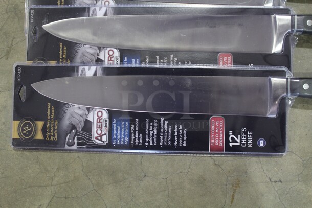 NEW! 5 Acero 12" Stainless Steel Chef's Knives. 5X Your Bid!  - Image 2 of 2