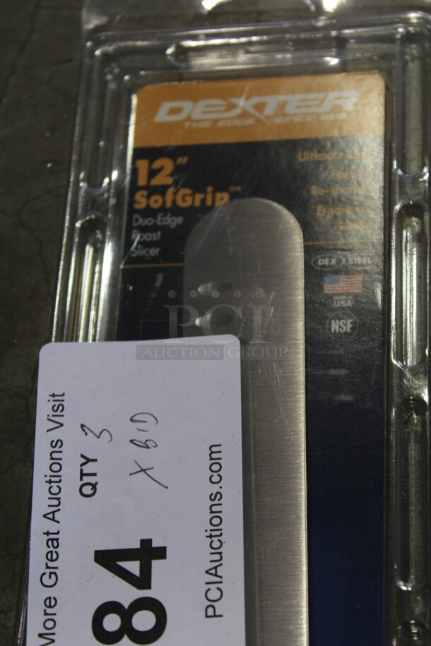 NEW! 3 Dexter 12" Carving Knives/Roast Slicers. 3X Your Bid!  - Image 2 of 3