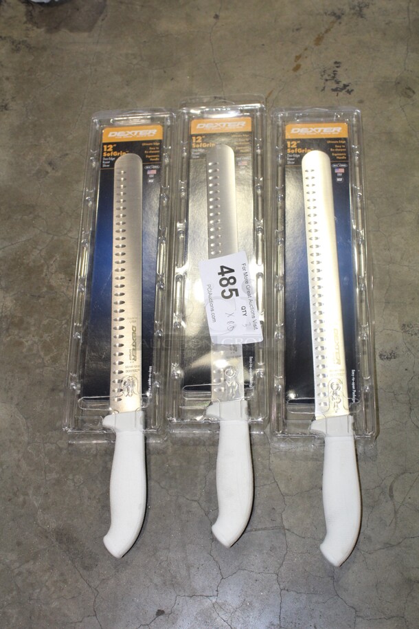 NEW! 3 Dexter 12" Carving Knives/Roast Slicers. 3X Your Bid!  - Image 1 of 2