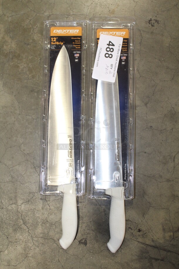 NEW! 2 Dexter 12" Chef's Knives. 2x Your Bid! - Image 1 of 2