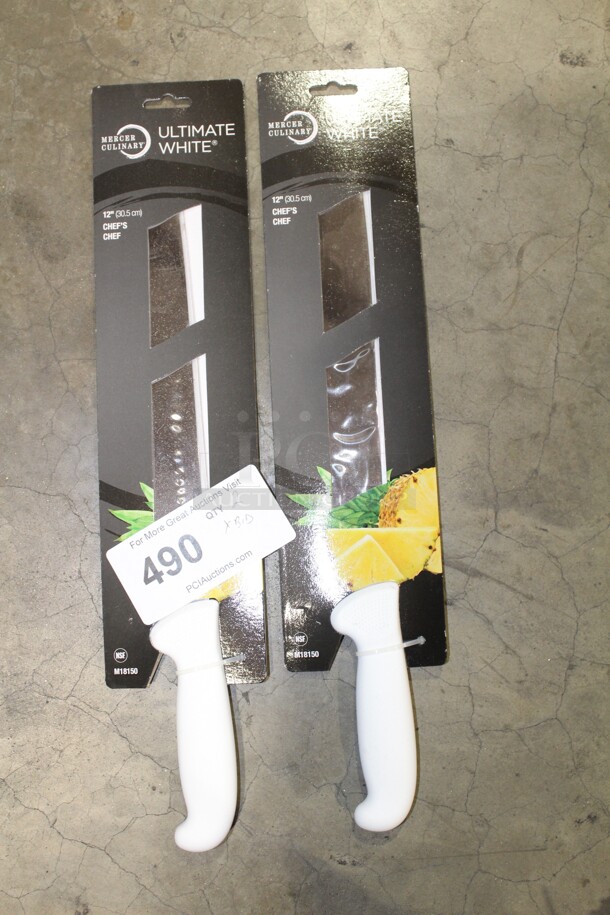 NEW! 2 Mercer Culinary 12" Chef's Knives. 2X Your Bid! - Image 1 of 3