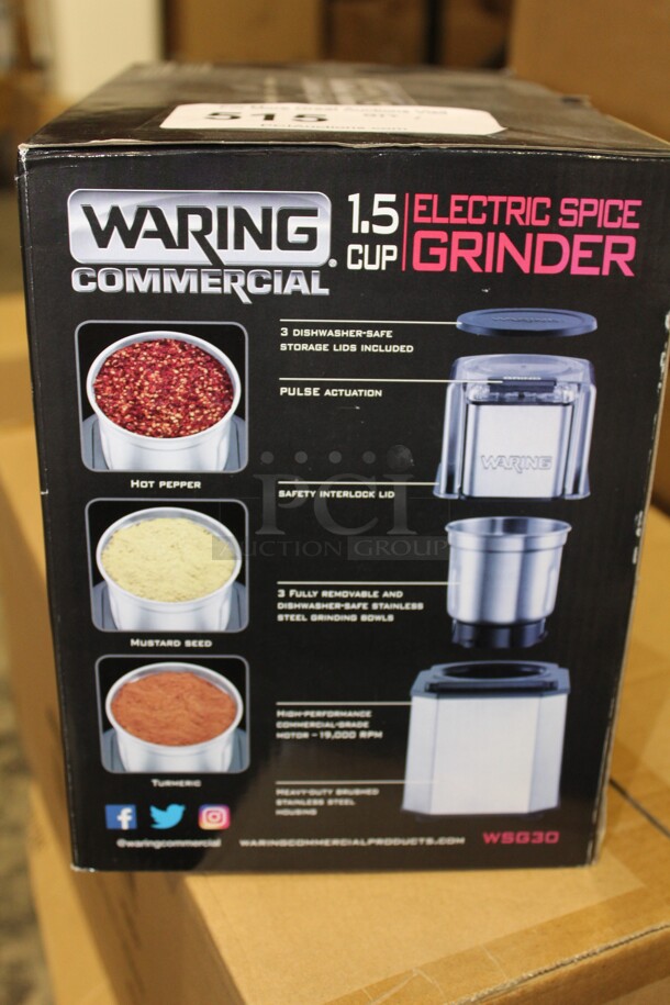 NEW IN BOX! Waring Commercial 1/5 Cup Electric Spice Grinder.  - Image 3 of 3