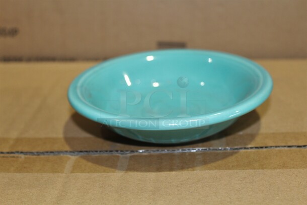 NEW IN BOX! 24 Homer Laughlin Fiesta Turquoise 6.25 Ounce Fruit Bowls. 5.5x5.5x1.  24X Your Bid!  - Image 1 of 3