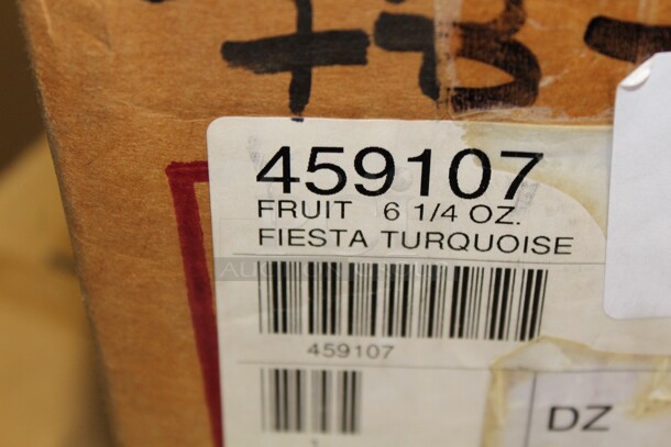 NEW IN BOX! 24 Homer Laughlin Fiesta Turquoise 6.25 Ounce Fruit Bowls. 5.5x5.5x1.  24X Your Bid!  - Image 3 of 3