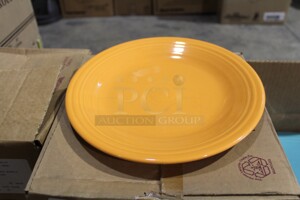 NEW IN BOX! 12 Homer Laughlin Fiesta Tangerine 10.5" Plates. 10.5x10.5x1. 12X Your Bid! 