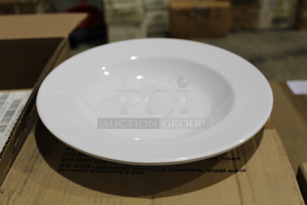 NEW IN BOX! 12 GET White Melamine Salad Bowls. 11x11x2. 12X Your Bid!  - Image 1 of 3