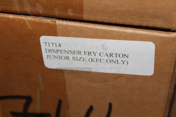 NEW! 3 Commercial Stainless Steel French Fry/Fried Food Carton Dispensers. 4x3x10.5   3X Your Bid!  - Image 3 of 3