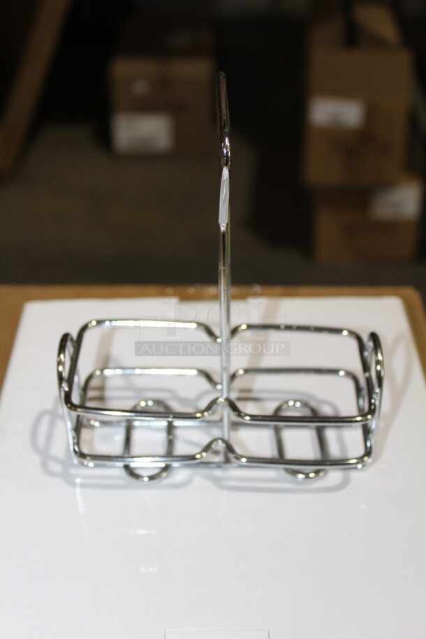 NEW! 9 Winware Commercial Stainless Steel Condiment Caddies. 6x3x7. 9X Your Bid!  - Image 2 of 3