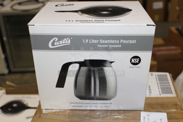 NEW IN BOX! 5 Curtis 1.9 Liter Commercial Stainless Steel Coffeepots. 5X Your Bid! 