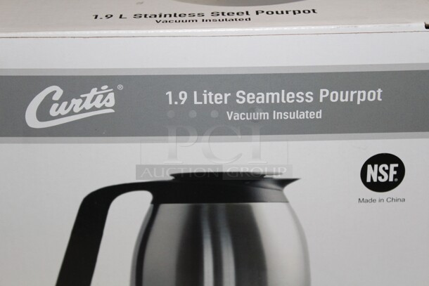 NEW IN BOX! 6 Curtis 1.9 Liter Commercial Stainless Steel Coffeepots. 6X Your Bid!  - Image 2 of 2
