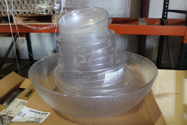 NEW! 15 Cambro Camwear Bowls. Various Sizes. Largest is 23x23x8. 15X Your Bid! 