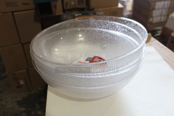 NEW IN BOX! 4 Cambro Camwear Plastic Bowls. 15x15x8. 4X Your Bid! 