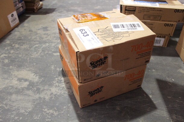 NEW IN BOX! 2 Boxes (40 Each) Scotch Brite 700-40 Quick Clean Griddle Liquid. 2X Your Bid!   - Image 2 of 4