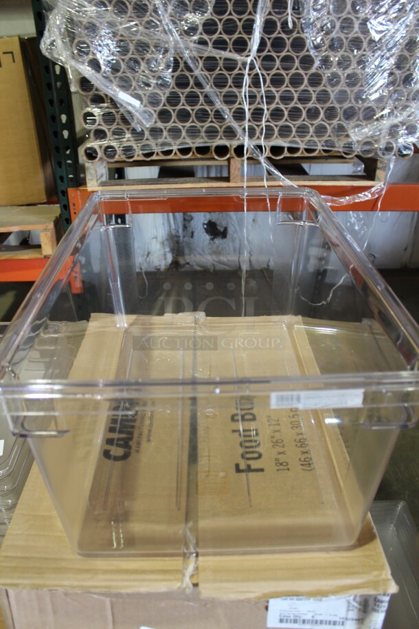 NEW IN BOX! 4 Cambro Camwear Clear Plastic Food Boxes. 26x18x12. 4X Your Bid! - Image 2 of 4