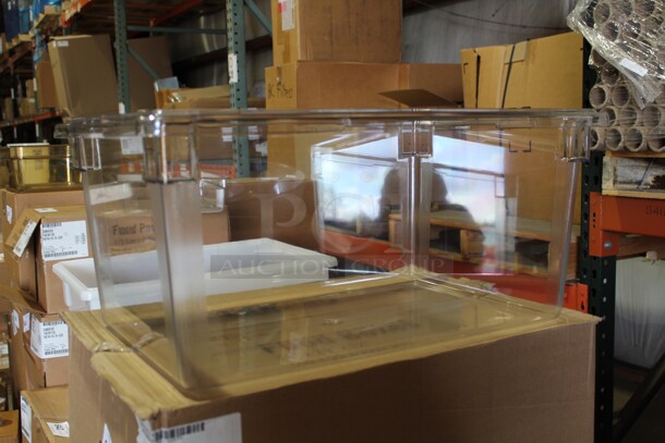 NEW IN BOX! 4 Cambro Camwear Clear Plastic Food Boxes. 26x18x12. 4X Your Bid! - Image 3 of 4