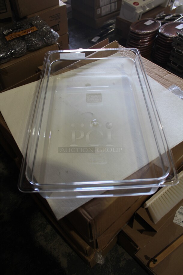 NEW IN BOX! 6 Cambro Camwear Commercial Clear Plastic Full Size Food Pans. 20.5x12.5x3.5. 6X Your Bid! - Image 2 of 4