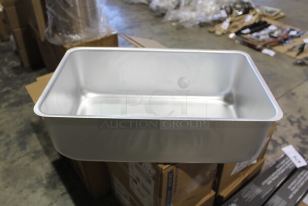 NEW! 6 Thunder Group Commercial Aluminum Water Pans. 21x13x6.5. 6X Your Bid!