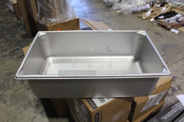 NEW! 6 Vollrath Commercial Stainless Steel Full Size Steam Table Pan/Insert. 21x13x6. 6X Your Bid! 