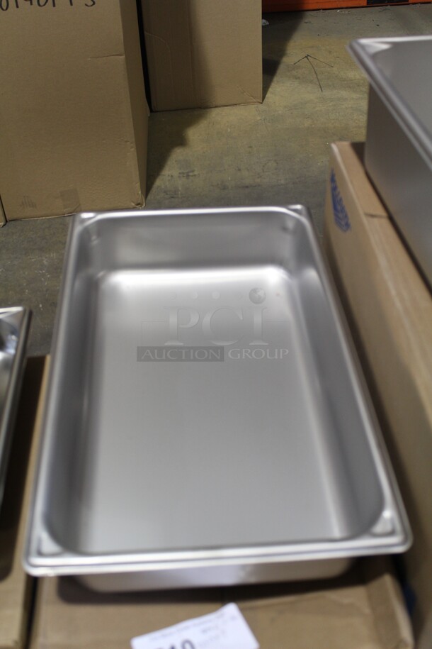 NEW! 6 Vollrath Commercial Stainless Steel Full Size Steam Table Pan/Insert. 21x13x4. 6X Your Bid! 