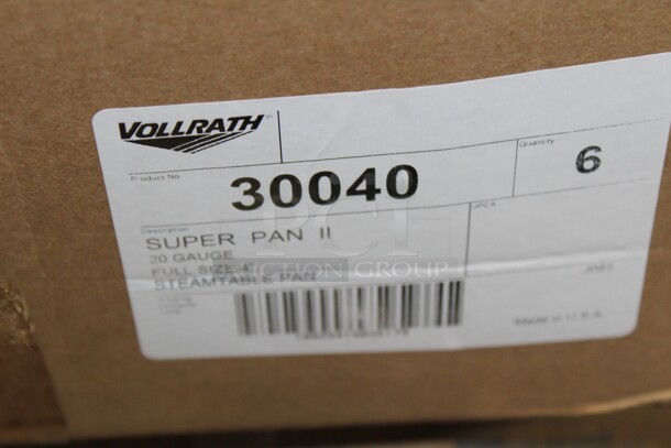 NEW! 6 Vollrath Commercial Stainless Steel Full Size Steam Table Pan/Insert. 21x13x4. 6X Your Bid!  - Image 2 of 2