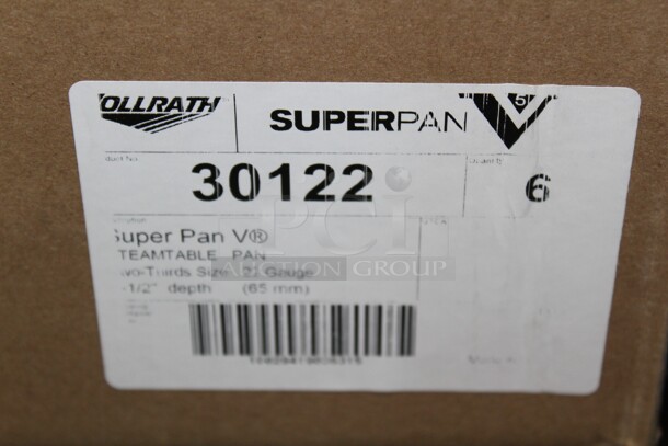 NEW! 6 Vollrath Commercial Stainless Steel 2/3 Size Steam Table Pan/Insert. 13x14x2.5 6X Your Bid! - Image 2 of 2