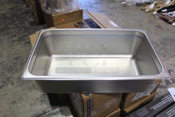 NEW! 10 Browne Commercial Stainless Steel Full Size Steam Table Pan/Inserts. 21x13x5  10X Your Bid!