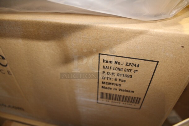 NEW IN BOX! 12 Browne Commercial Stainless Steel Half Long Size Pan/Inserts 21x6.5x4 12X Your Bid!  - Image 3 of 3