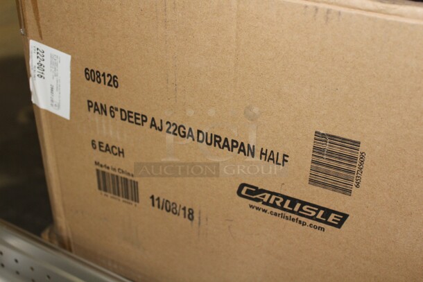 NEW! 4 Carlisle Commercial Stainless Steel Half Size Pan/Inserts. 12.5x10.5x6. 4X Your Bid! - Image 2 of 2