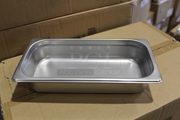 NEW! 6 Carlisle Commercial Stainless Steel 1/3 Size Pan/Inserts. 12.5x7x2.5. 6X Your Bid! - Image 1 of 2
