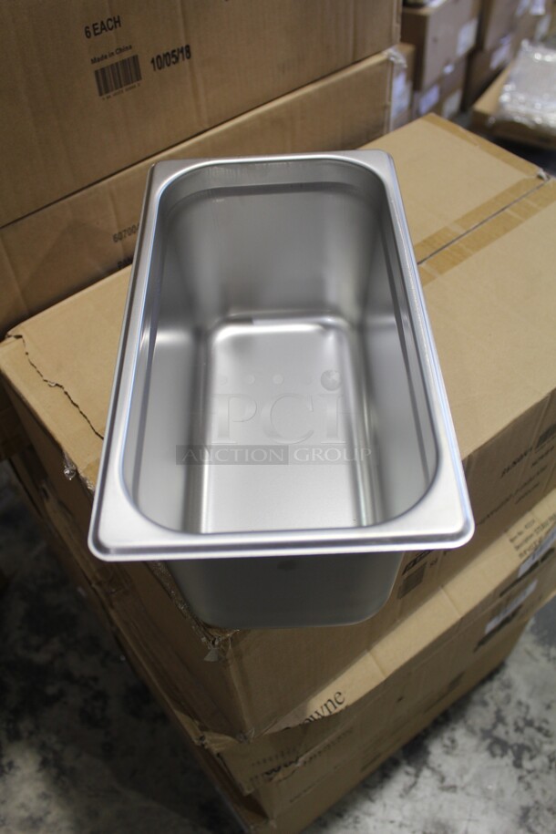 NEW IN BOX! 12 Browne Commercial Stainless Steel 1/3 Size Pan/Inserts. 12.5X7X1. 12X Your Bid! - Image 2 of 3