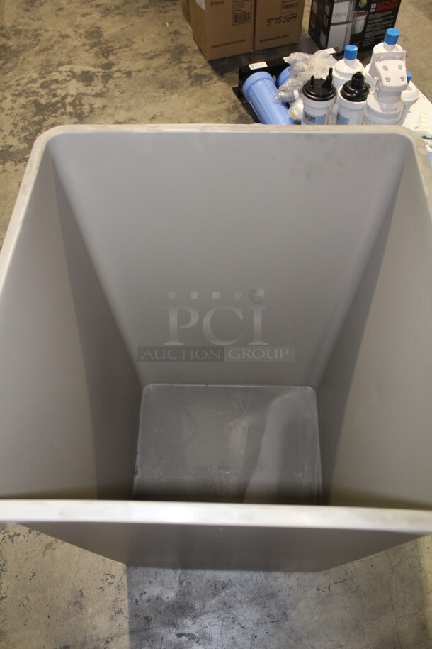 NEW! 4 Rubbermaid Untouchable Trash Containers. 19x19x28. 4X Your Bid! - Image 2 of 3